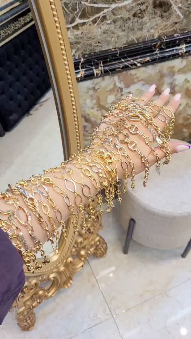 دستبند های کم وزن , جذاب و شیک طلا🧡😍