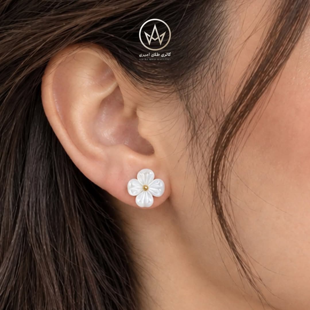 گوشواره گلبرگی ظریف و دلنشین، برای استایل‌های مینیمال و شیک ✨ (3)