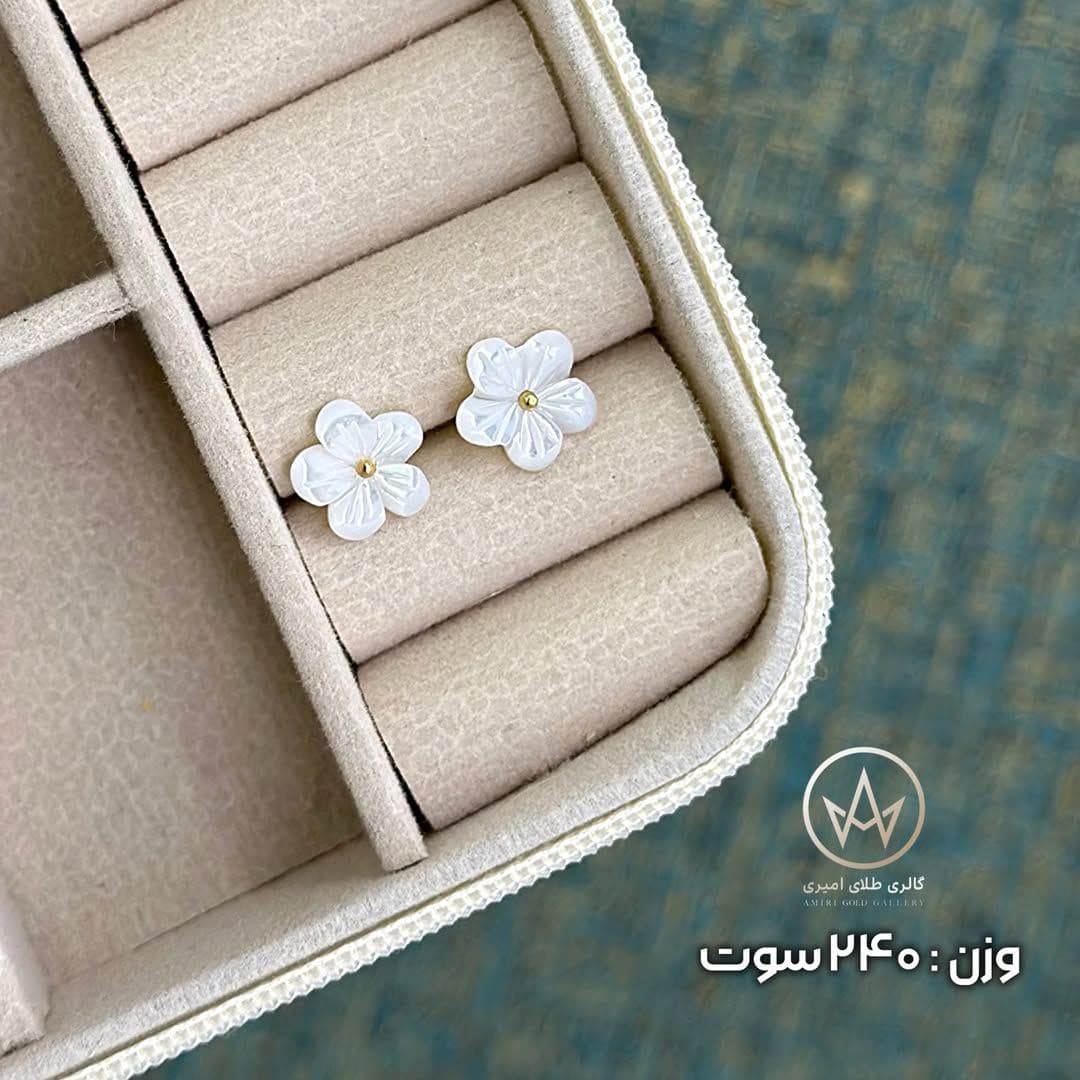 گوشواره گلبرگی ظریف و دلنشین، برای استایل‌های مینیمال و شیک ✨