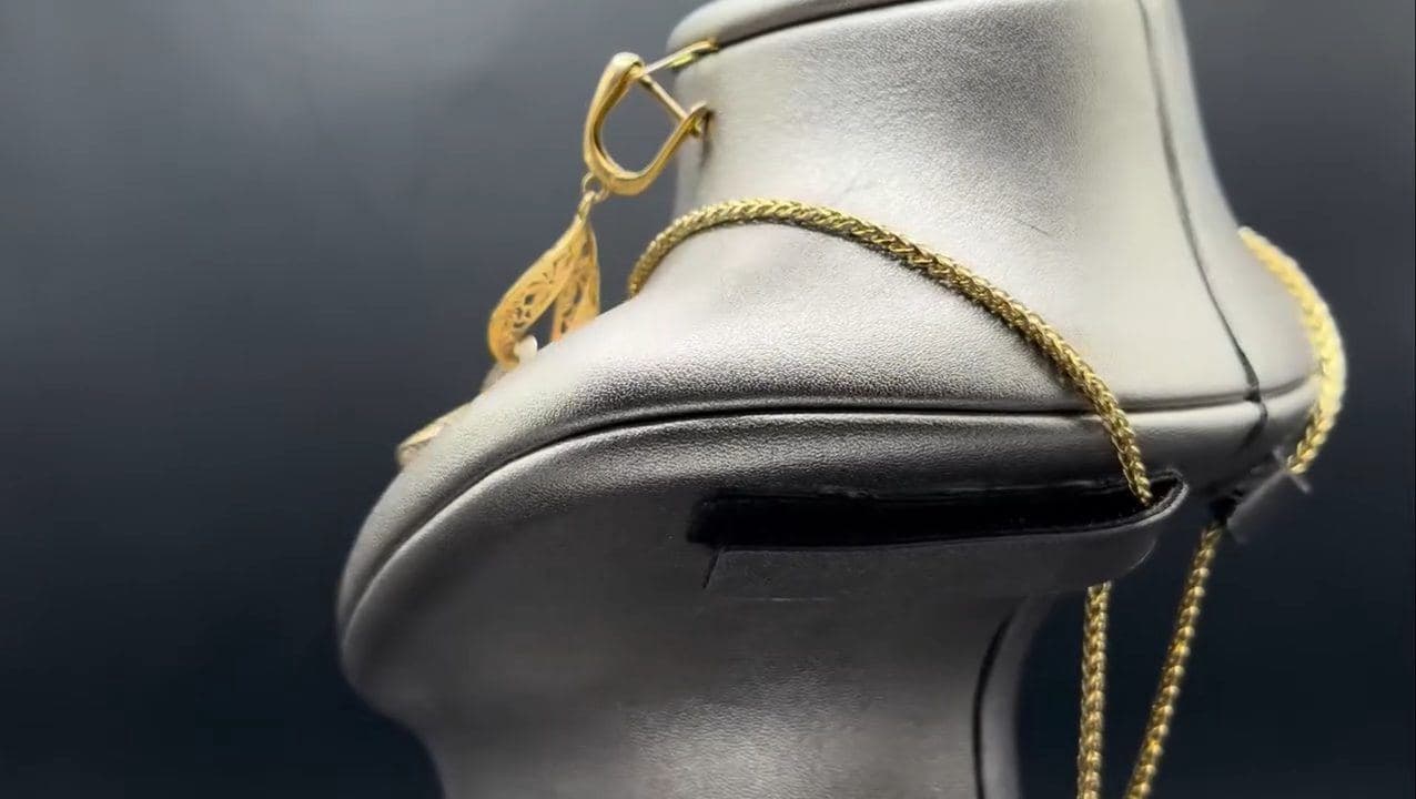 نیم ست طلا  کارتیر شیک و زیبا