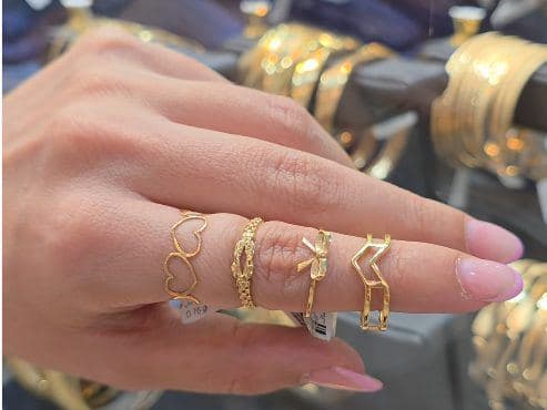 انگشتر طلای 18 عیار مینیمال