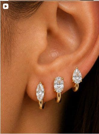 گوشواره های طلا دراپ