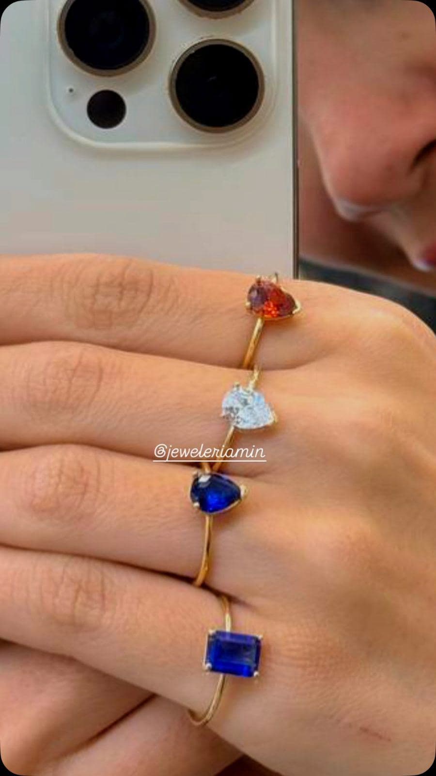 انگشترای مینیمال. “به پیج گالری طلا و جواهرات امين  خوش آمدید! ✨