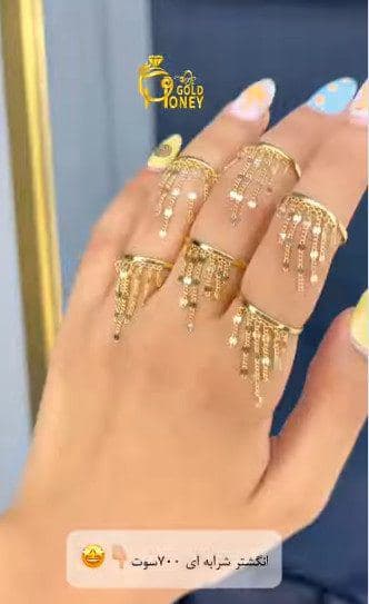 انگشتر طلای شرابه زیر یک گرم (3)