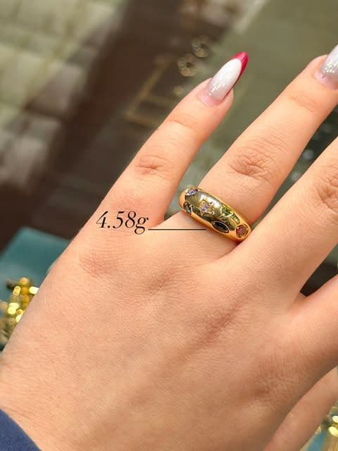 انگشتر های سنگ رنگی😍✨ (2)