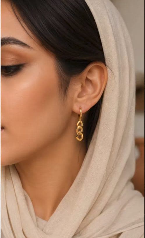 گوشواره طلا طرح کارتیه (2)