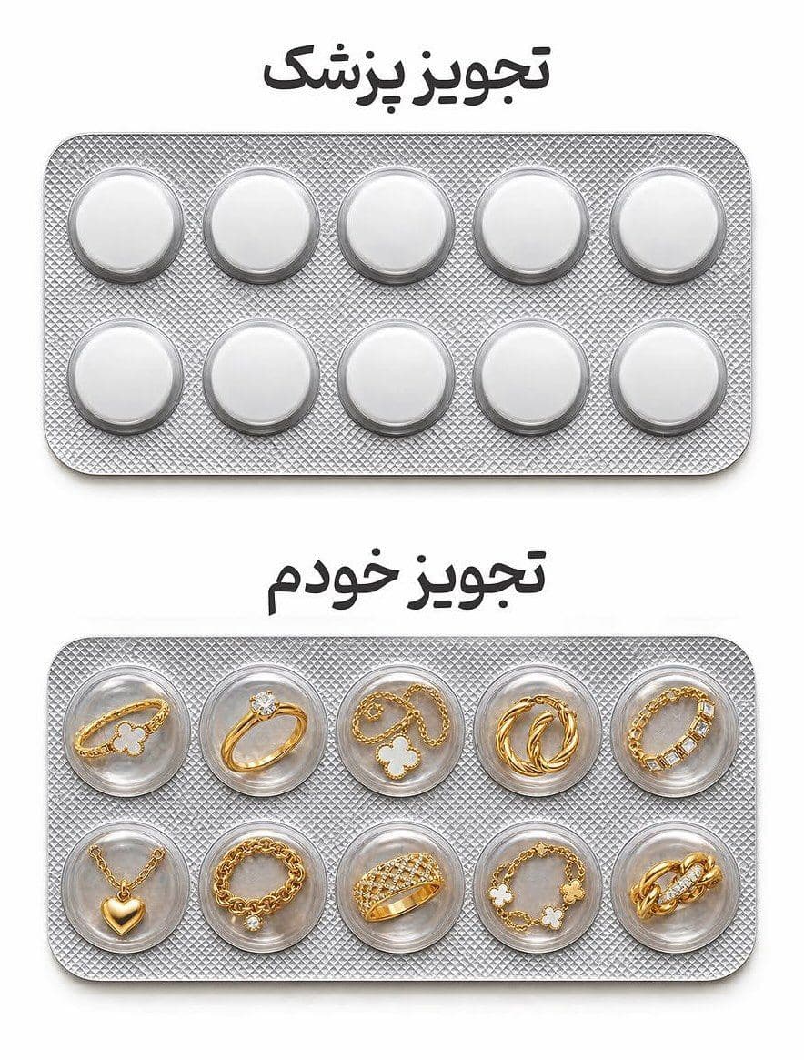 طلا بر هر دردی دواست😜 توی کامنت ها بگیدکدوم اسلاید رو برای خودتون تجویز میکنید؟!ً (2)