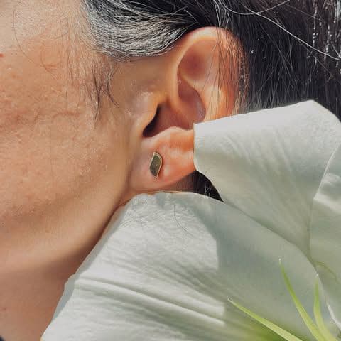 مجموعه ای از گوشواره های میخی و زیر گرم 😍 (3)
